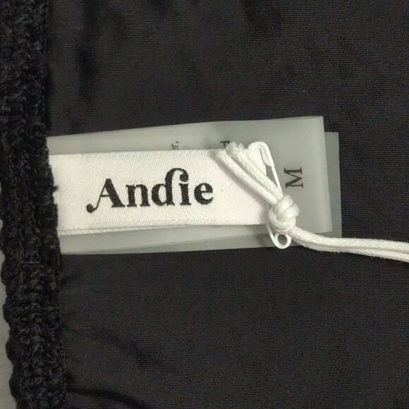 Demi Moore x Andie Tropez Bottom Black Textured Swimwear Bathing Suit Size M New - Picture 7 of 11